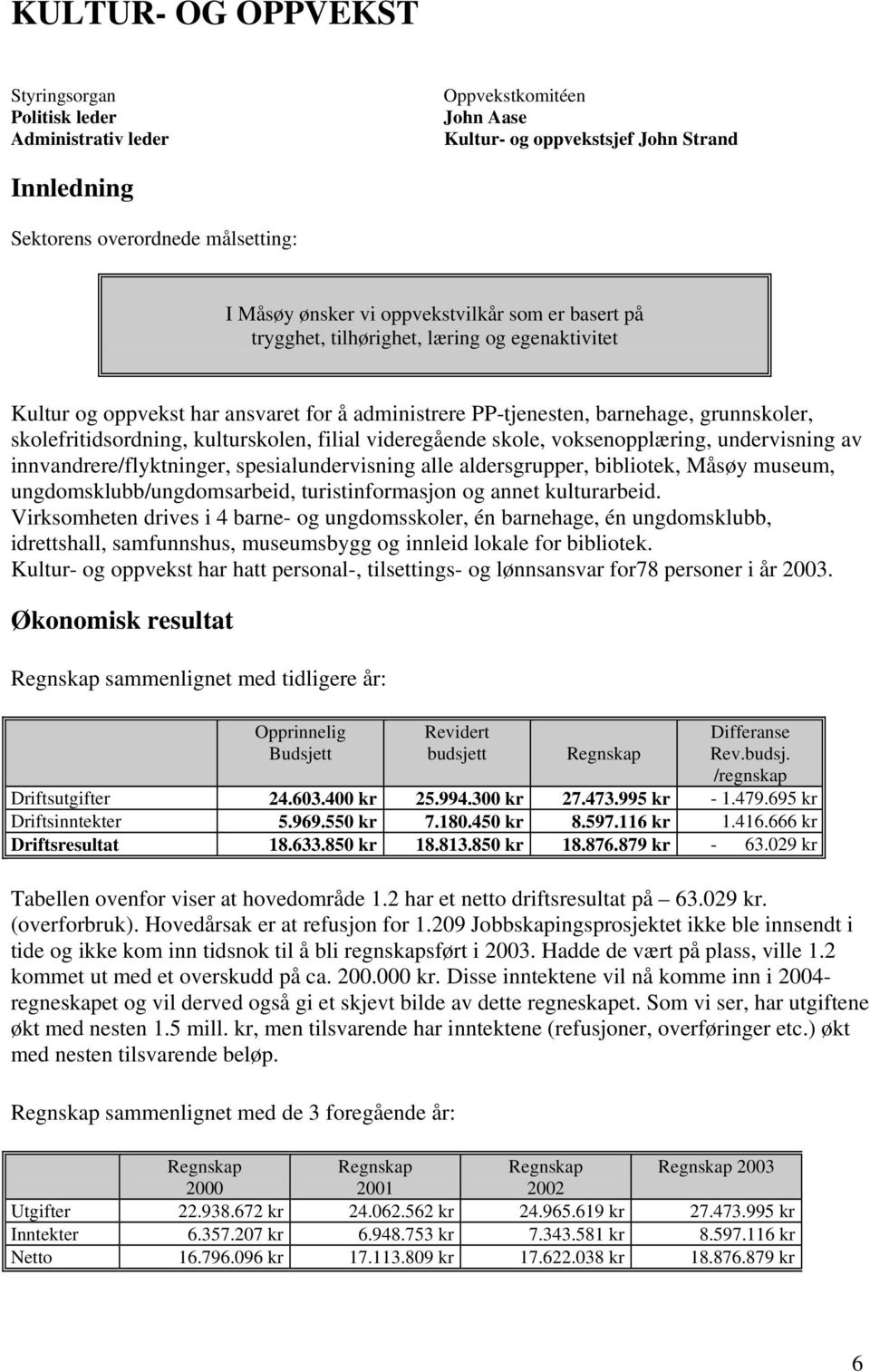 kulturskolen, filial videregående skole, voksenopplæring, undervisning av innvandrere/flyktninger, spesialundervisning alle aldersgrupper, bibliotek, Måsøy museum, ungdomsklubb/ungdomsarbeid,