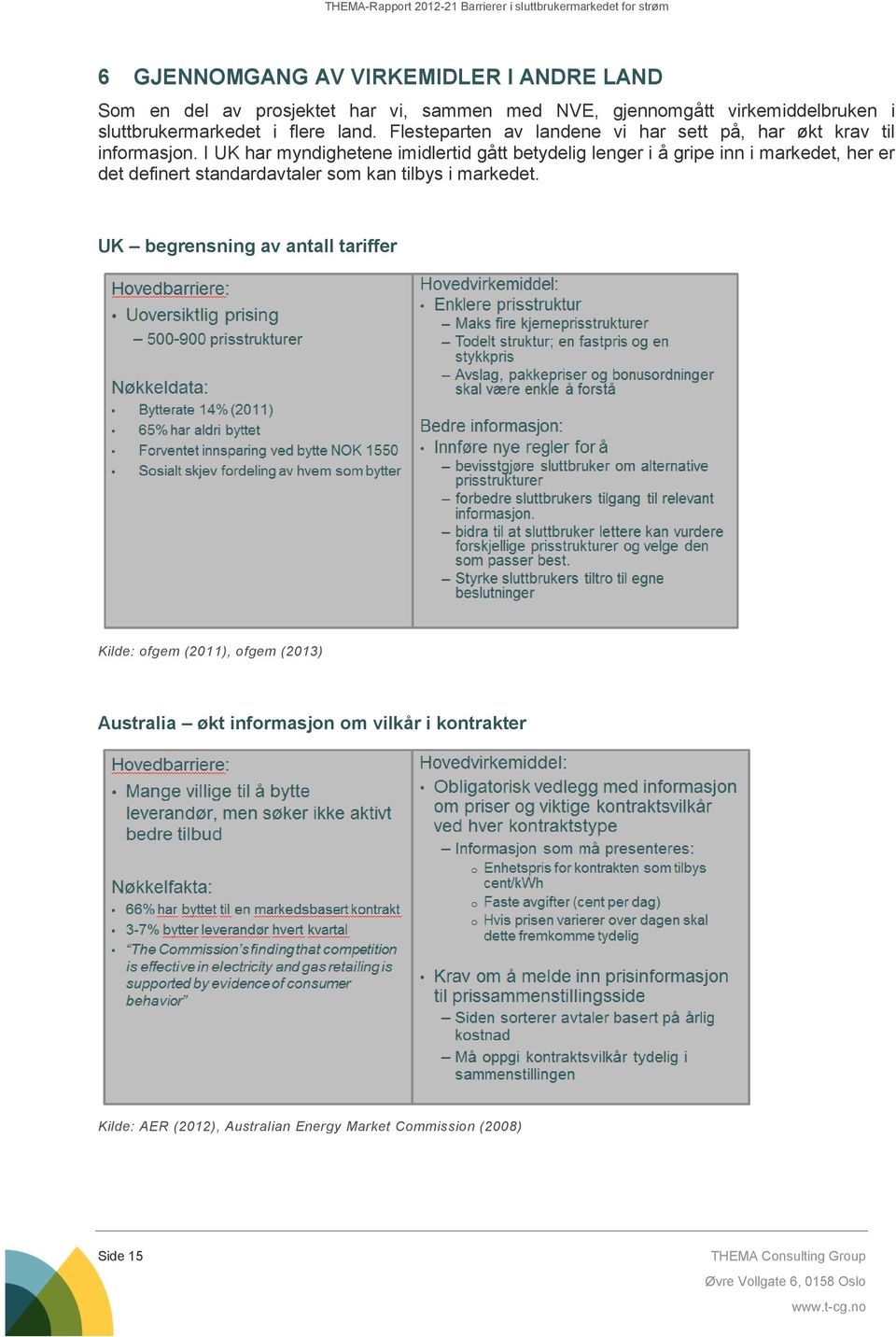 I UK har myndighetene imidlertid gått betydelig lenger i å gripe inn i markedet, her er det definert standardavtaler som kan tilbys i