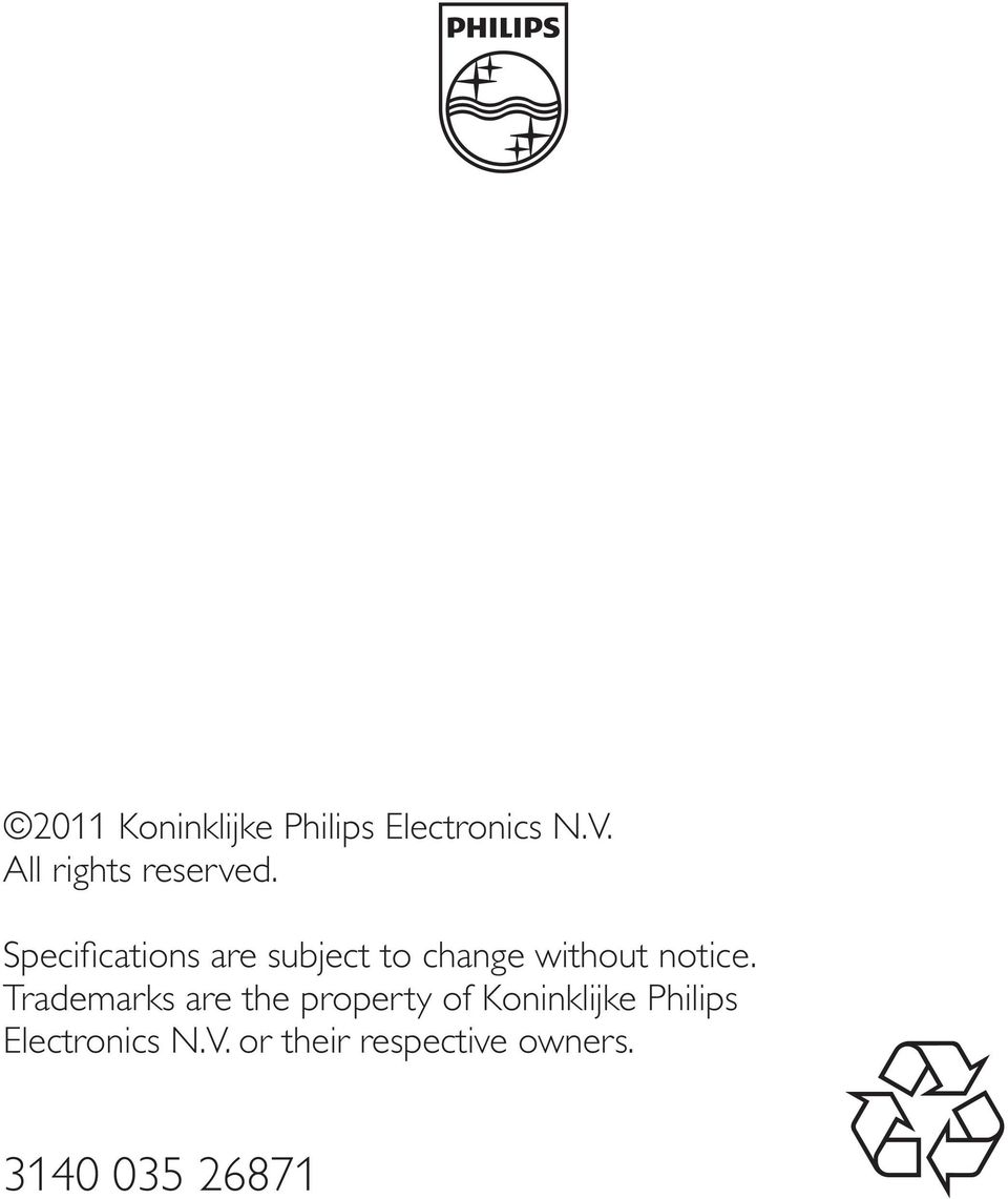 Trademarks are the property of Koninklijke