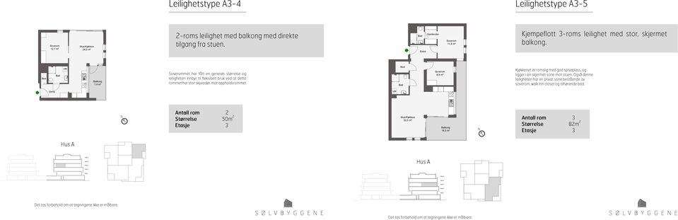 7,4 m² erommet har fått en generøs størrelse og leiligheten innbyr til fleksibelt bruk ved at dette rommet har stor skyvedør mot oppholdsrommet erom 8,9 m² Kjøkkenet er romslig med god