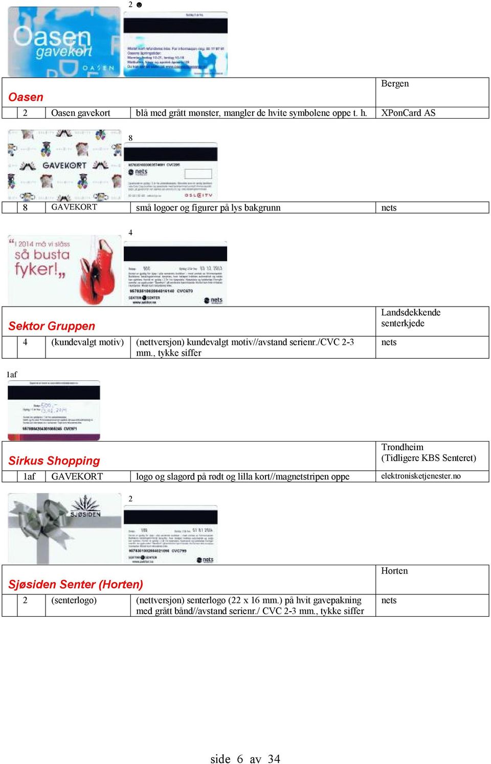 XPonCard AS 8 8 GAVEKORT små logoer og figurer på lys bakgrunn nets 4 Sektor Gruppen 4 (kundevalgt motiv) (nettversjon) kundevalgt motiv//avstand serienr.