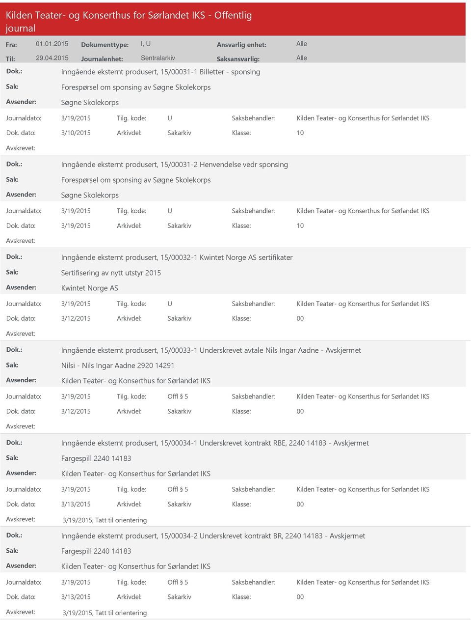 dato: 3/19/2015 Arkivdel: Sakarkiv Inngående eksternt produsert, 15/032-1 Kwintet Norge AS sertifikater Sertifisering av nytt utstyr 2015 Kwintet Norge AS Dok.