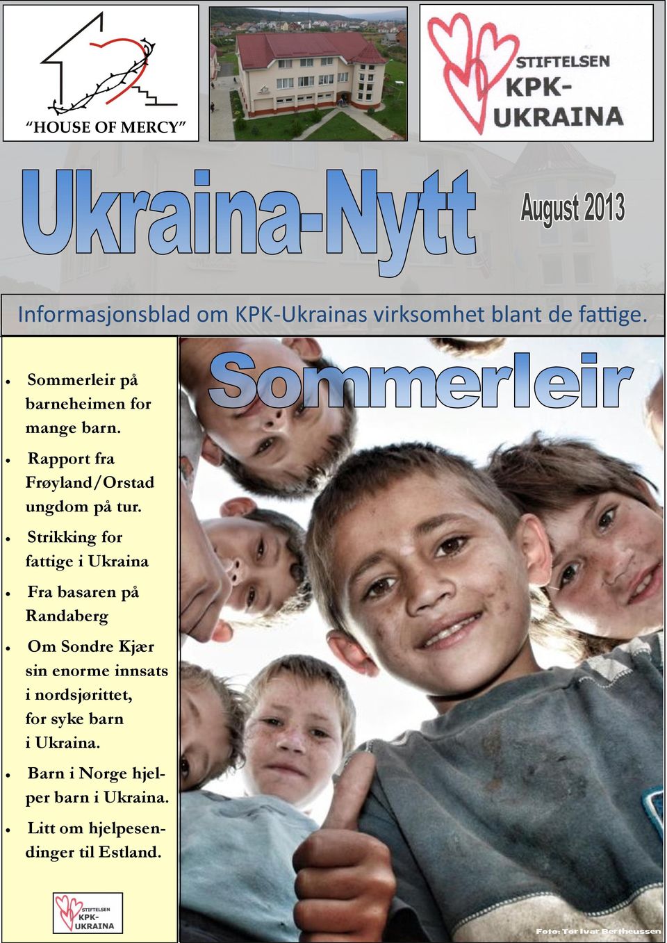 Strikking for fattige i Ukraina Fra basaren på Randaberg Om Sondre Kjær sin enorme innsats i