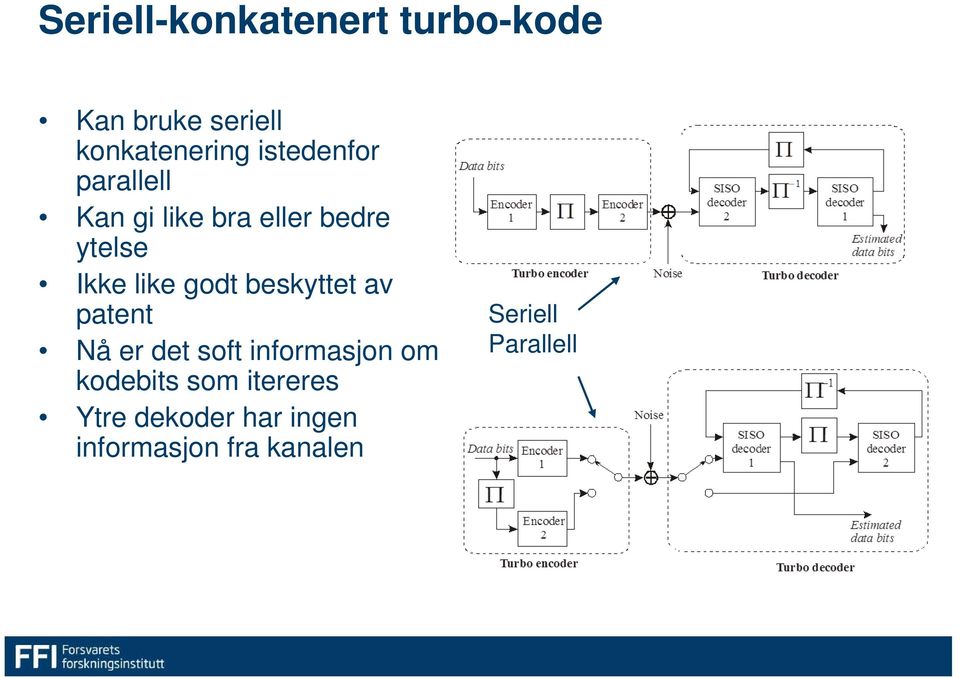 godt beskyttet av patent Nå er det soft informasjon om kodebits som