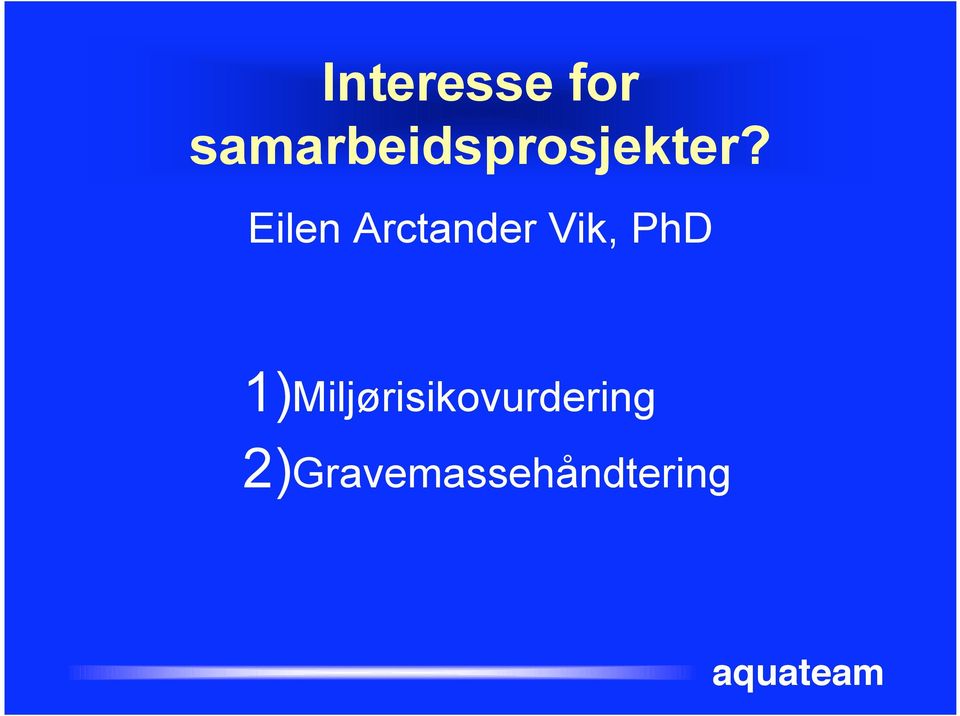 Eilen Arctander Vik, PhD