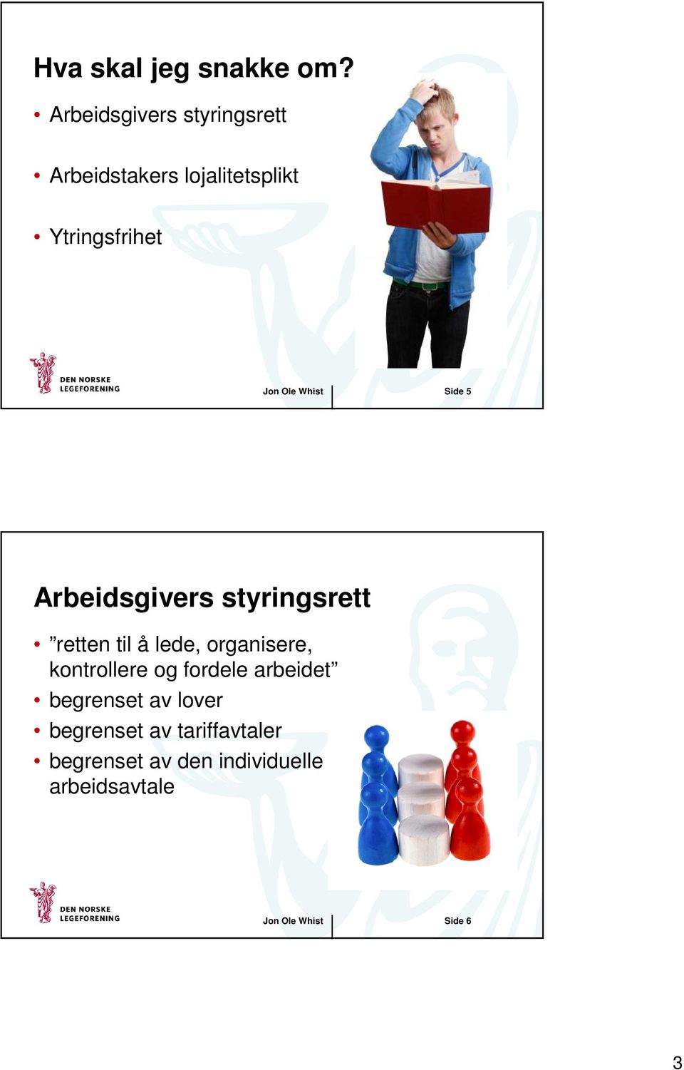 Whist Side 5 Arbeidsgivers styringsrett retten til å lede, organisere,