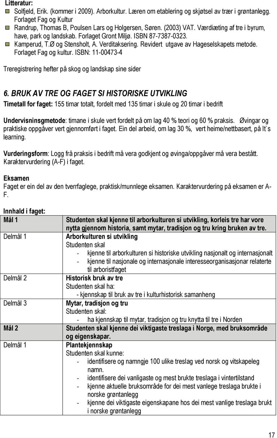 Forlaget Fag og kultur. ISBN: 11-00473-4 Treregistrering hefter på skog og landskap sine sider 6.