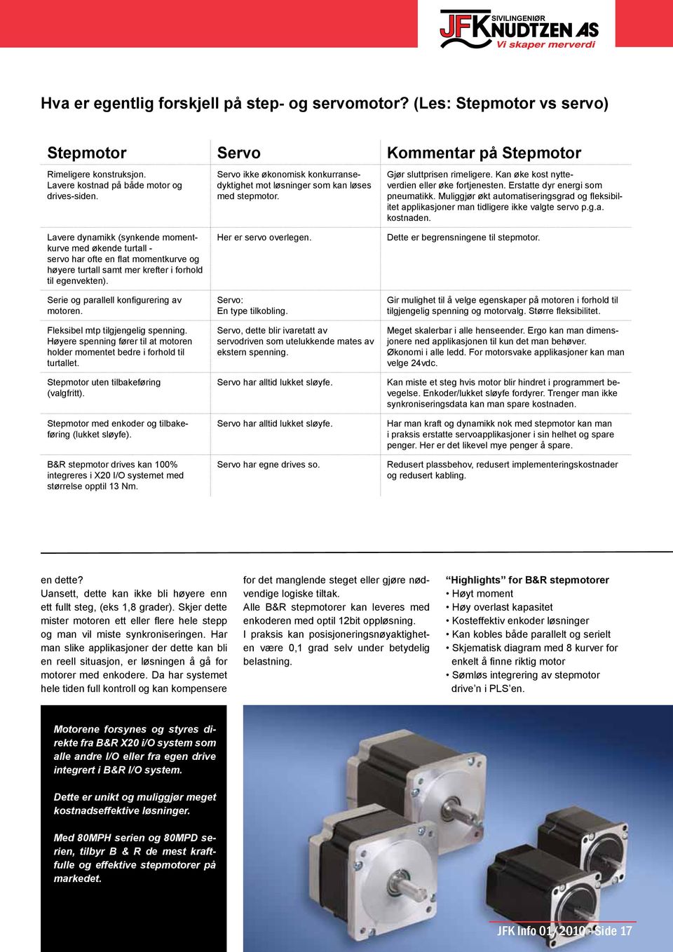 Fleksibel mtp tilgjengelig spenning. Høyere spenning fører til at motoren holder momentet bedre i forhold til turtallet. Stepmotor uten tilbakeføring (valgfritt).