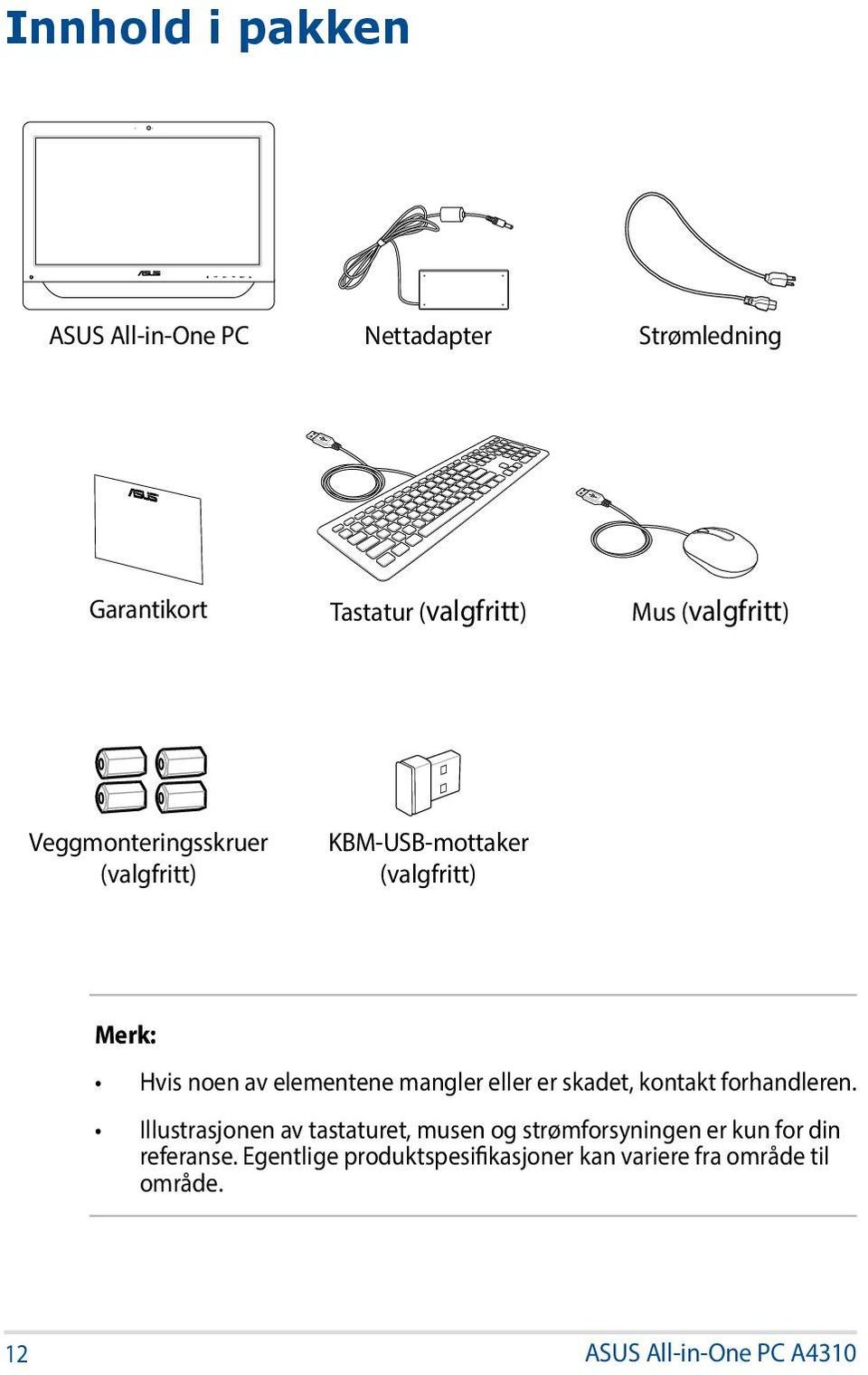 mangler eller er skadet, kontakt forhandleren.