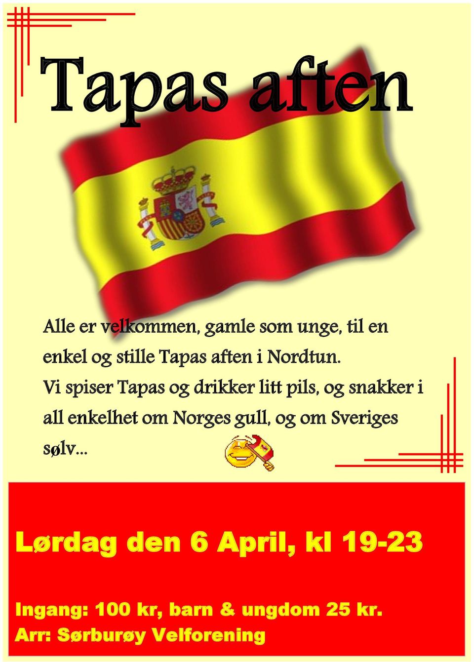 Vi spiser Tapas og drikker litt pils, og snakker i all enkelhet om