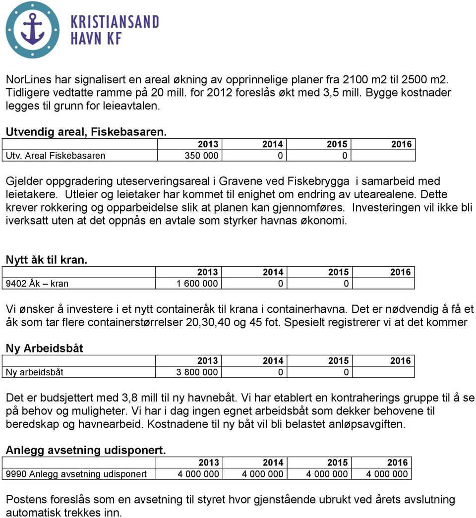 Utleier og leietaker har kommet til enighet om endring av utearealene. Dette krever rokkering og opparbeidelse slik at planen kan gjennomføres.