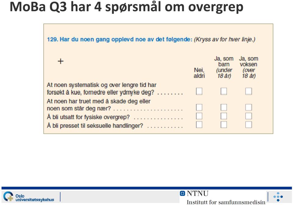 spørsmål