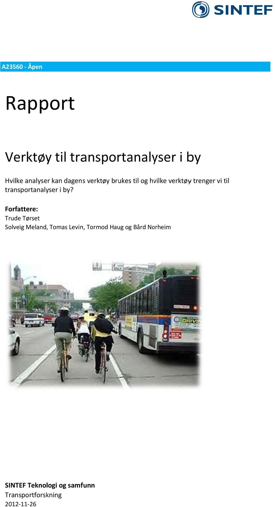 transportanalyser i by?