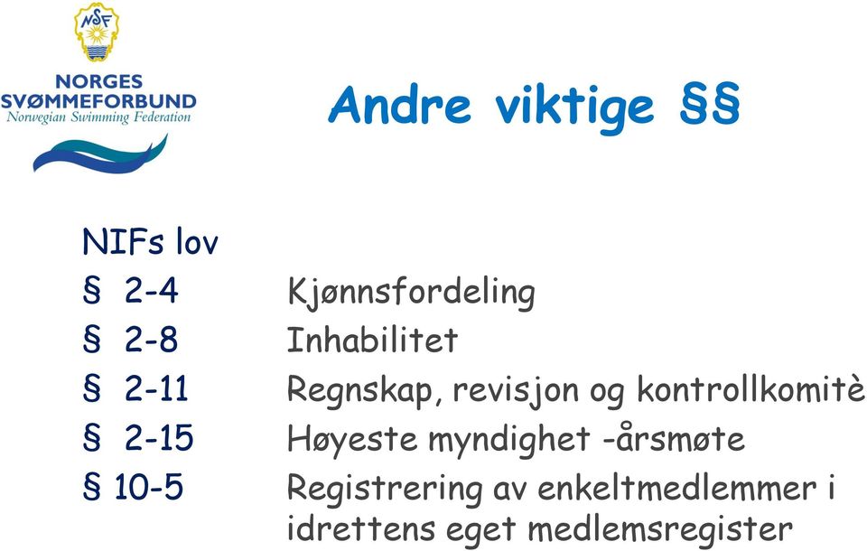 kontrollkomitè 2-15 Høyeste myndighet -årsmøte