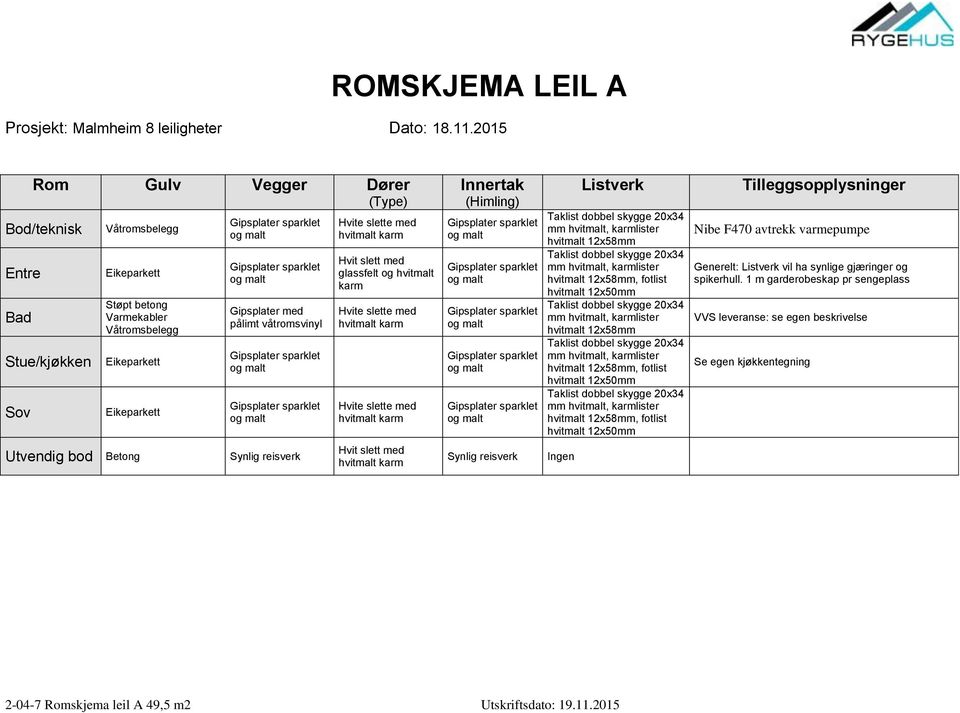 2-04-7 Romskjema leil