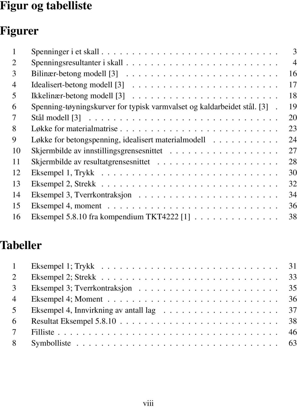 [3]. 19 7 Stål modell [3]............................... 20 8 Løkke for materialmatrise.......................... 23 9 Løkke for betongspenning, idealisert materialmodell.