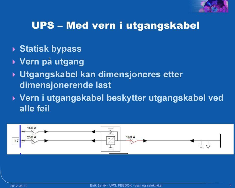 Vern i utgangskabel beskytter utgangskabel ved alle feil