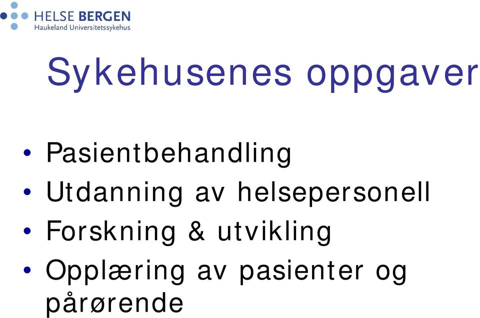 helsepersonell Forskning & utvikling