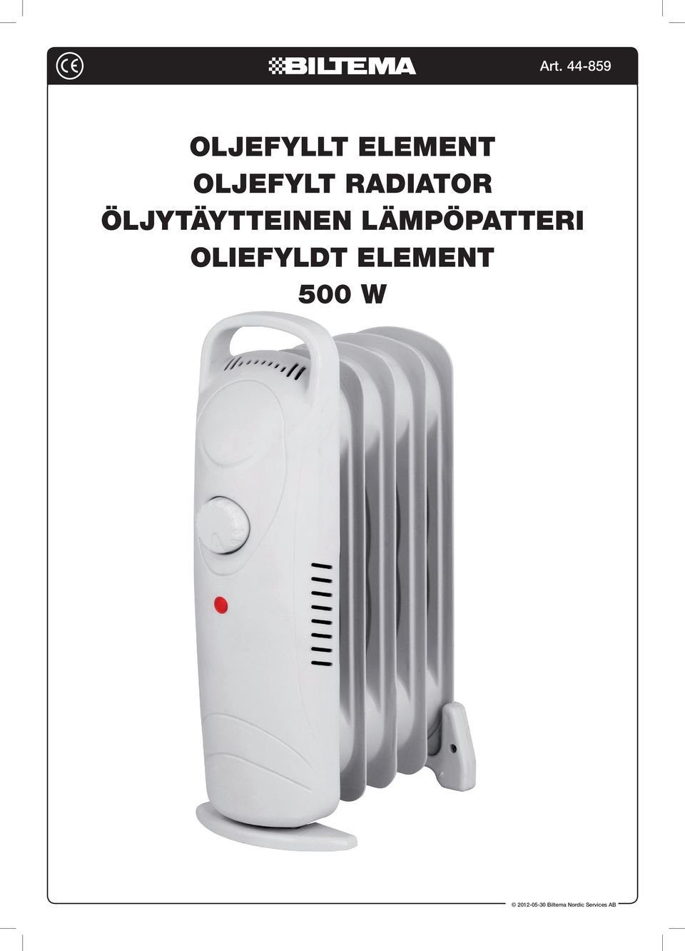 lämpöpatteri Oliefyldt element