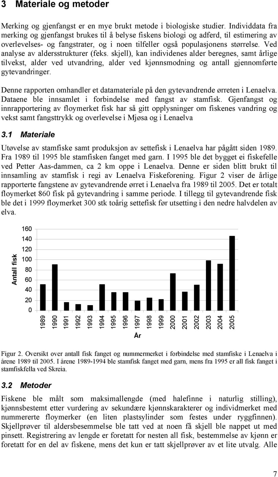 Ved analyse av aldersstrukturer (feks. skjell), kan individenes alder beregnes, samt årlige tilvekst, alder ved utvandring, alder ved kjønnsmodning og antall gjennomførte gytevandringer.