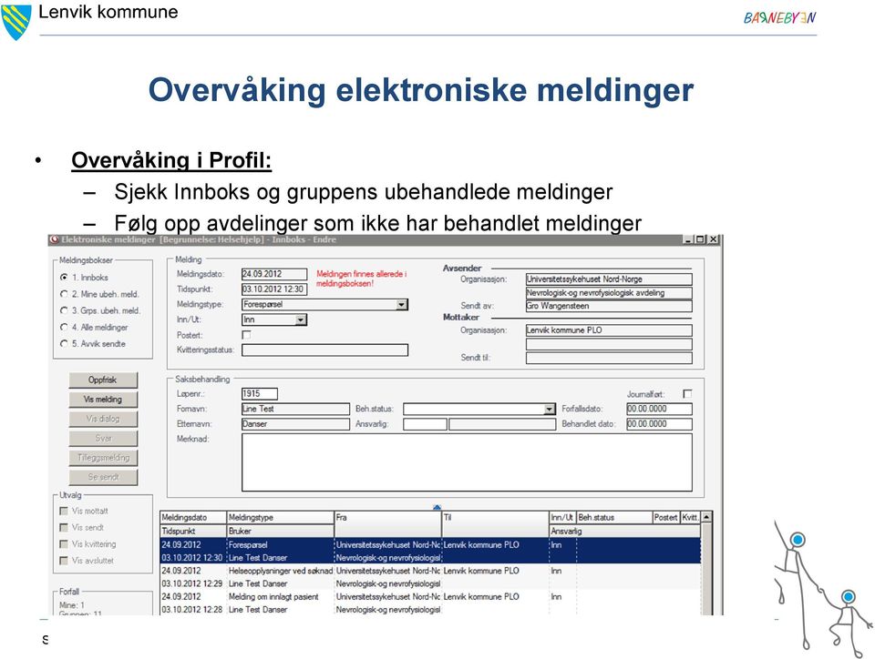 gruppens ubehandlede meldinger Følg