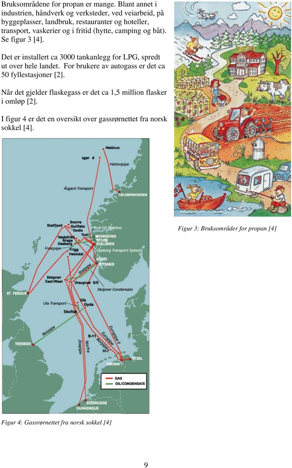 fritid (hytte, camping og båt). Se figur 3 [4]. Det er installert ca 3000 tankanlegg for LPG, spredt ut over hele landet.