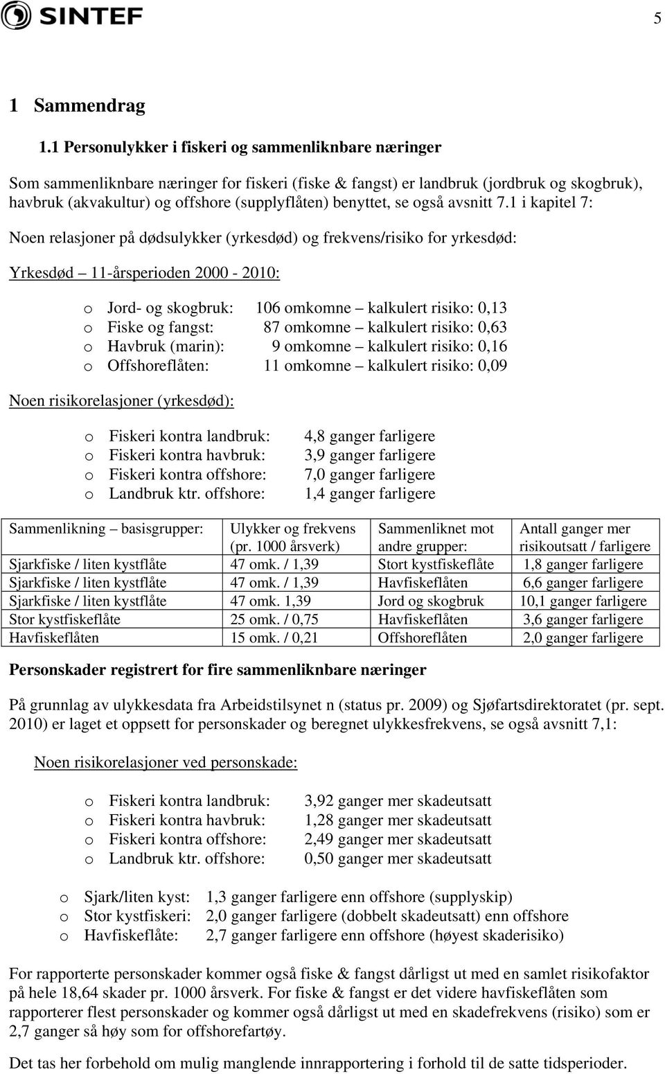 benyttet, se også avsnitt 7.