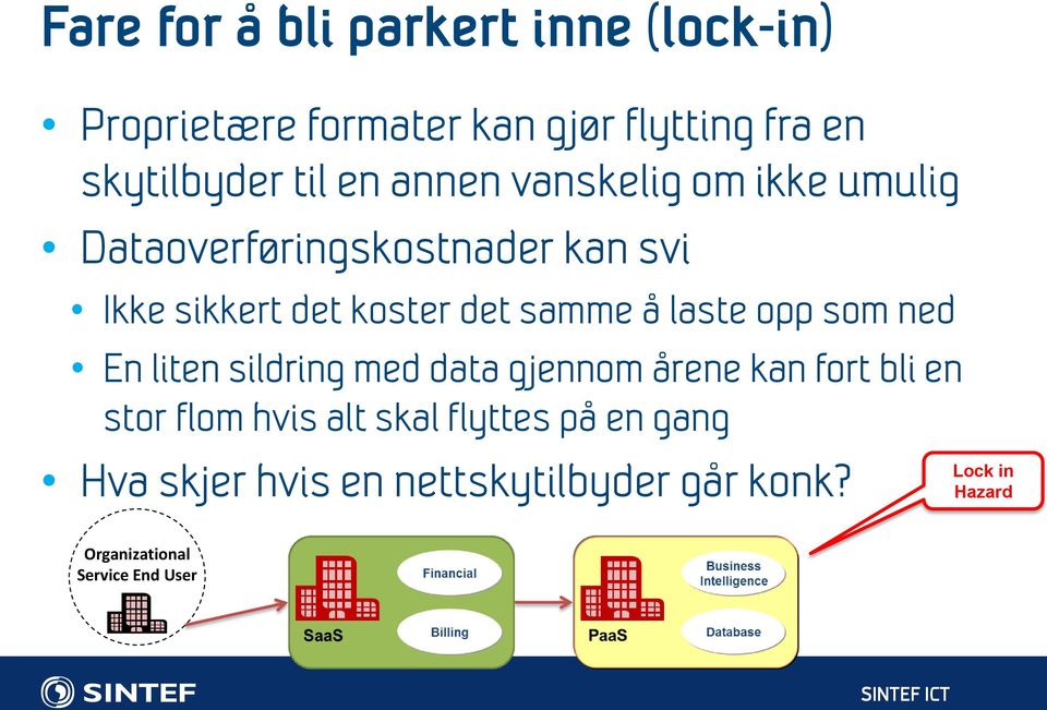 opp som ned En liten sildring med data gjennom årene kan fort bli en stor flom hvis alt skal flyttes på