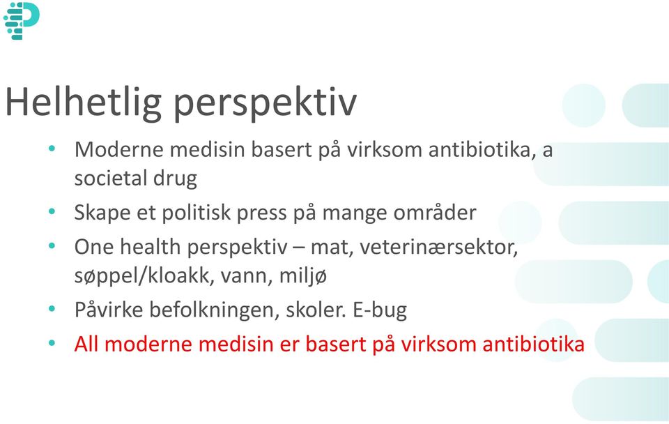 perspektiv mat, veterinærsektor, søppel/kloakk, vann, miljø Påvirke