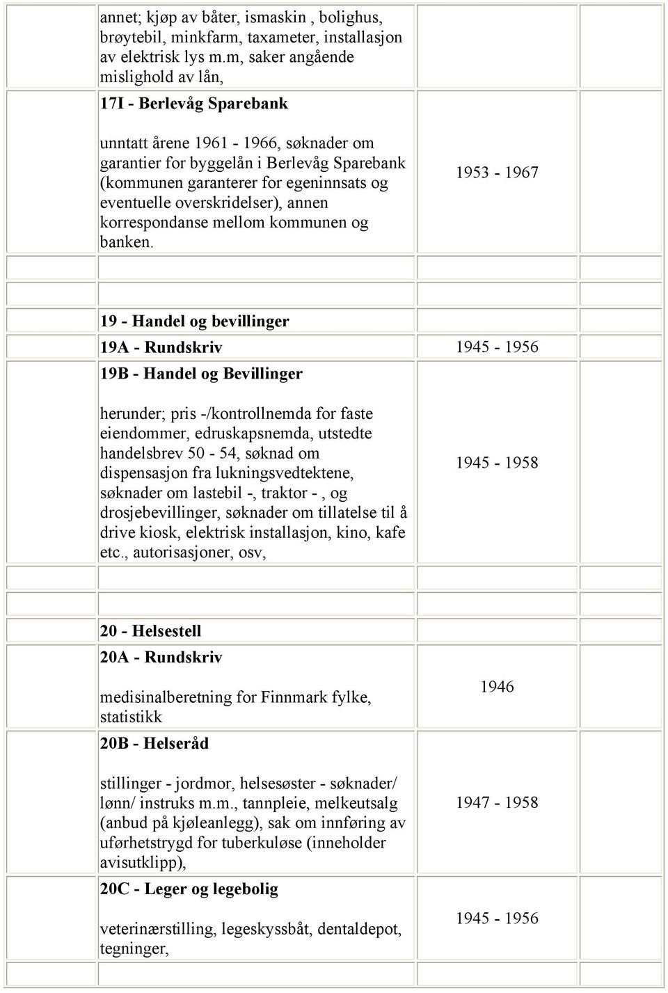 overskridelser), annen korrespondanse mellom kommunen og banken.