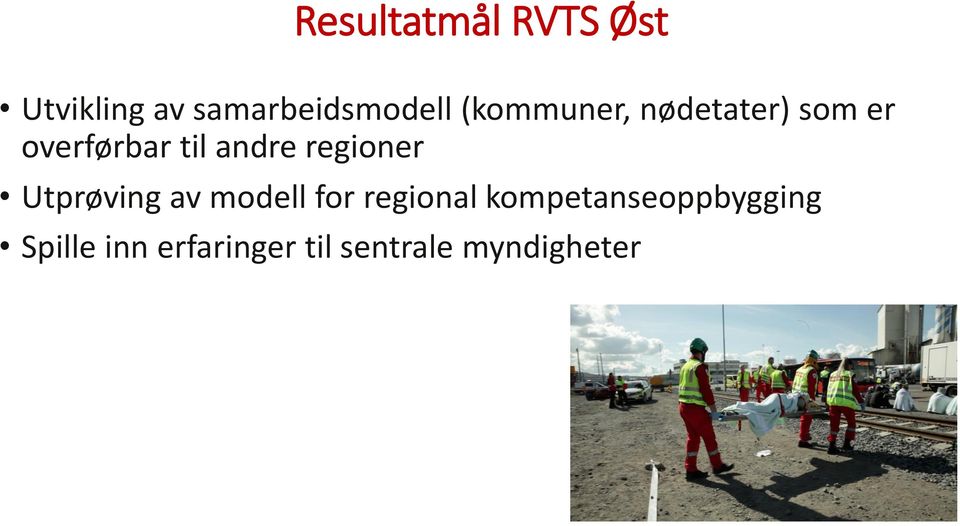 regioner Utprøving av modell for regional