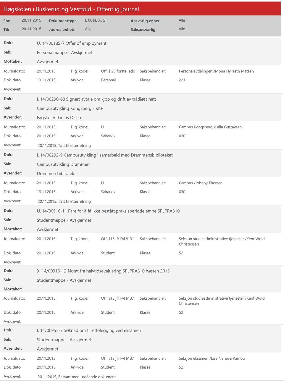 dato: Arkivdel: Sakarkiv 030, Tatt til etterretning I, 14/00292-9 Campusutvikling i samarbeid med Drammensbiblioteket Campusutvikling Drammen Drammen bibliotek Campus /Johnny Thorsen Dok. dato: 13.11.