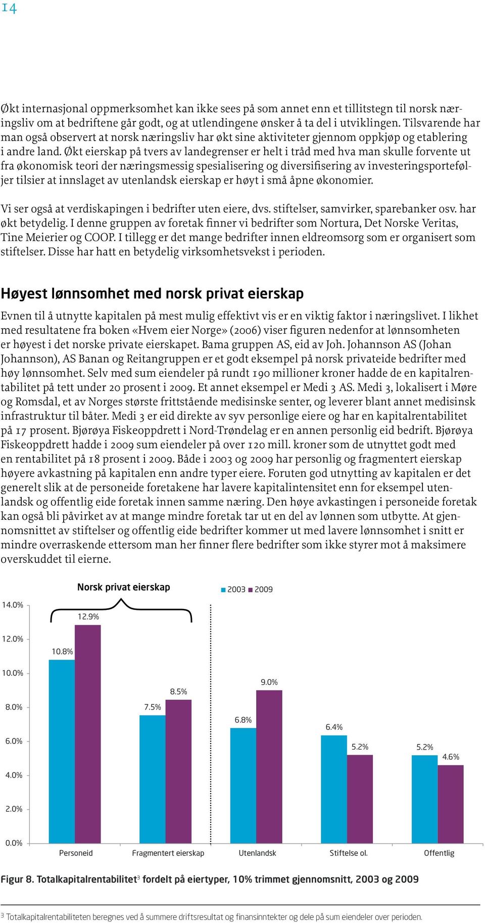 Økt eierskap på tvers av landegrenser er helt i tråd med hva man skulle forvente ut fra økonomisk teori der næringsmessig spesialisering og diversifisering av investeringsporteføljer tilsier at