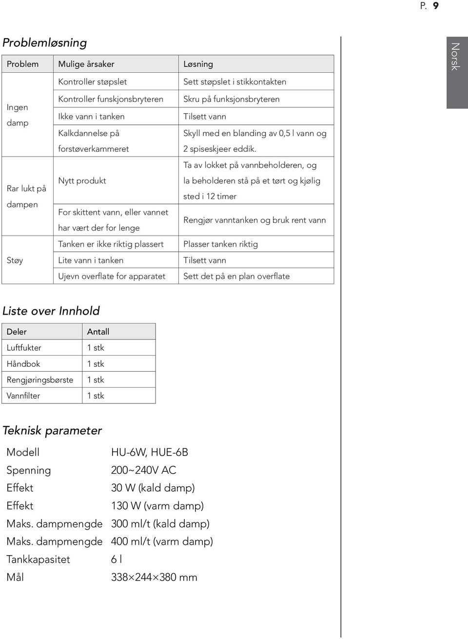 Tilsett vann Skyll med en blanding av 0,5 l vann og 2 spiseskjeer eddik.