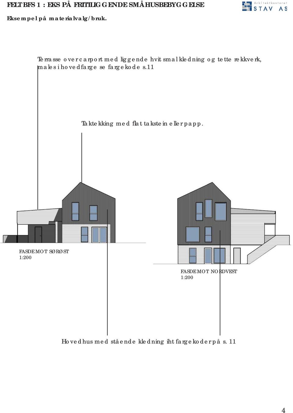 hovedfarge se fargekode s.11 Taktekking med fl at takstein eller papp.