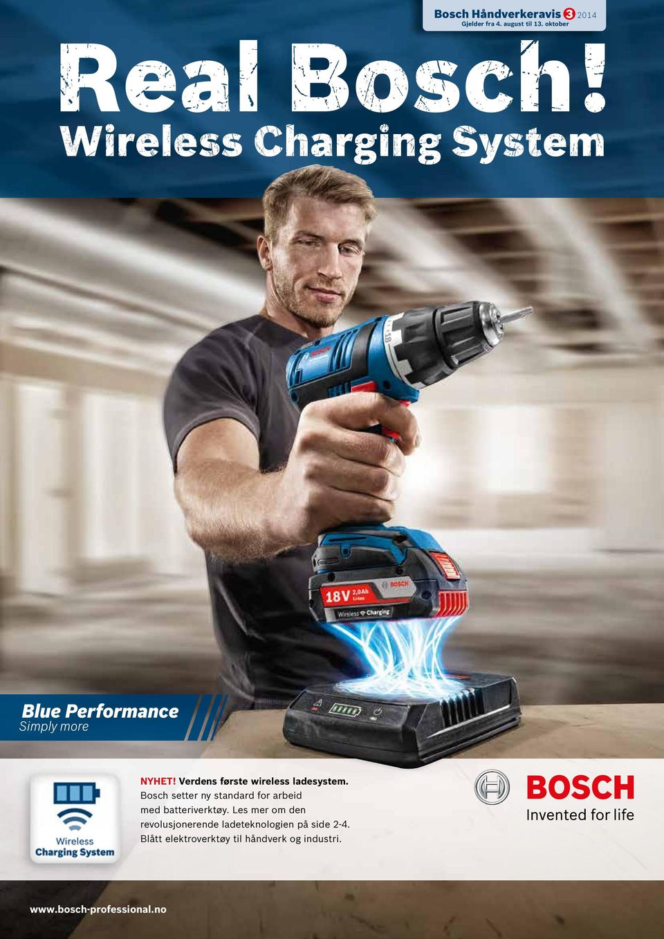 Bosch setter ny standard for arbeid med batteriverktøy.