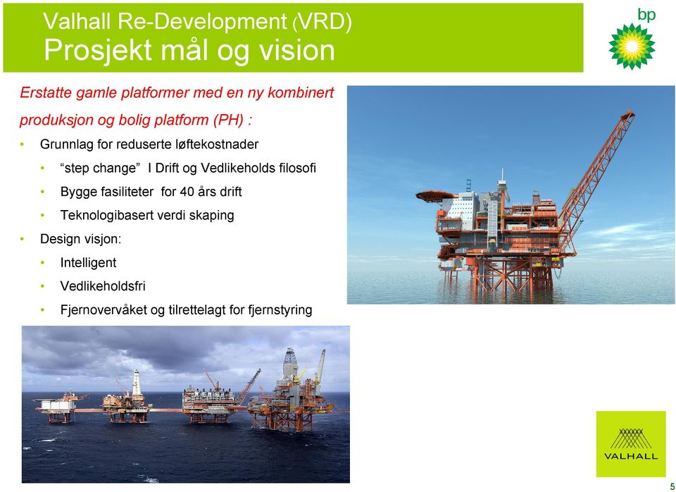 change I Drift og Vedlikeholds filosofi Bygge fasiliteter for 40 års drift Teknologibasert