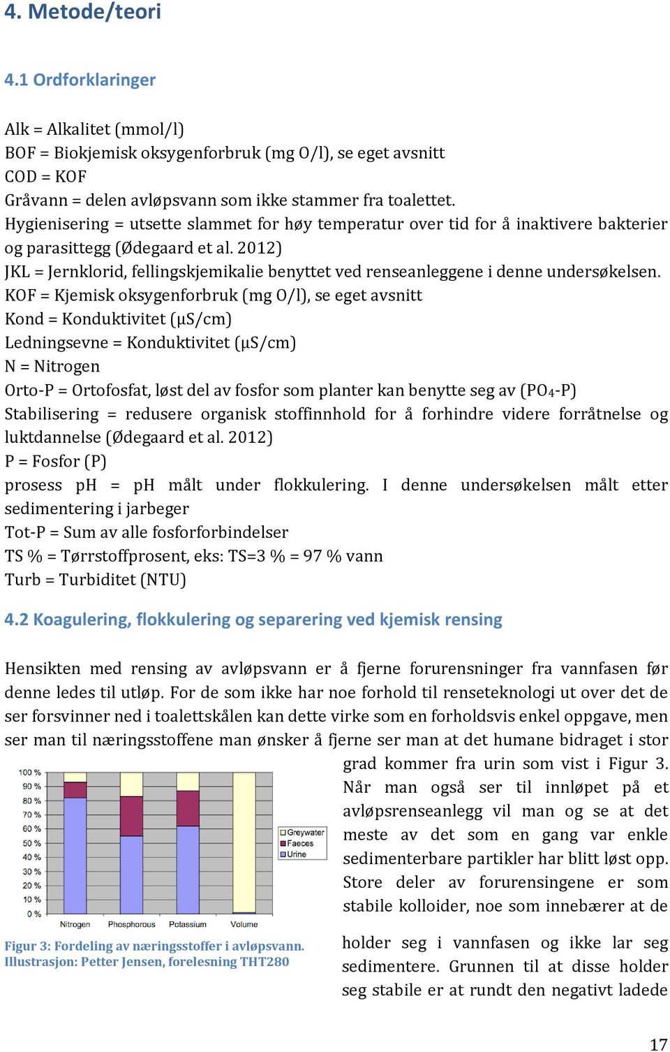 2012) JKL = Jernklorid, fellingskjemikalie benyttet ved renseanleggene i denne undersøkelsen.