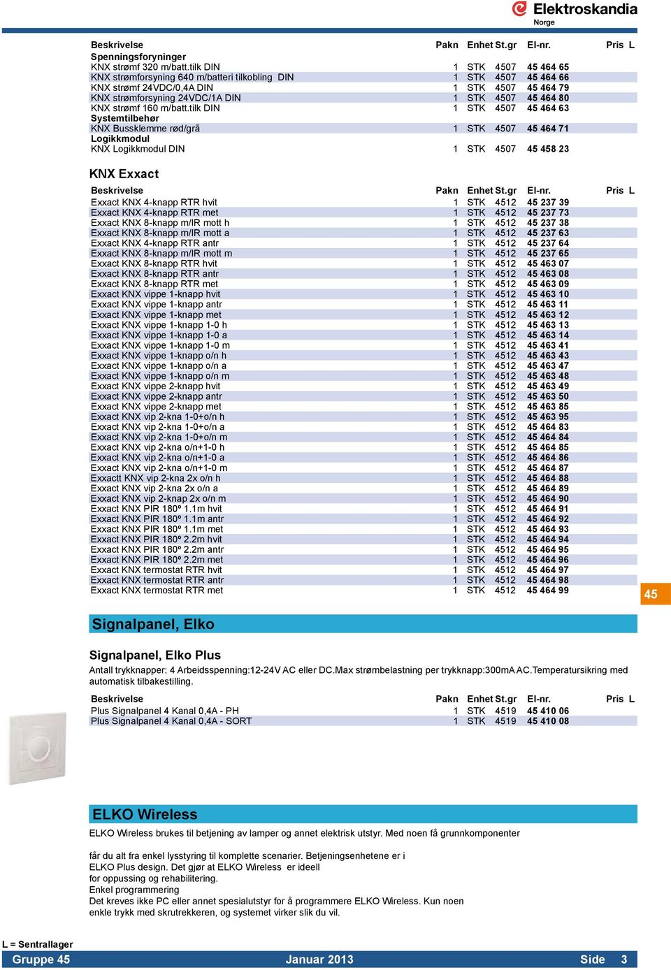 KNX strømf 160 m/batt.