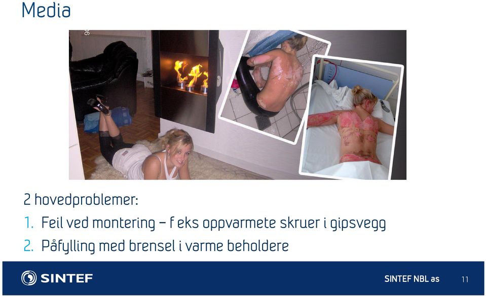 oppvarmete skruer i gipsvegg 2.