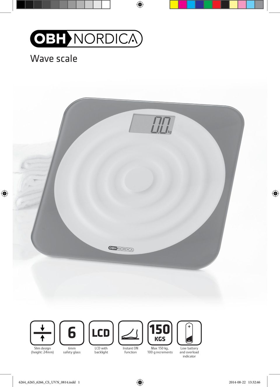 kg, 100 g increments Low battery and overload