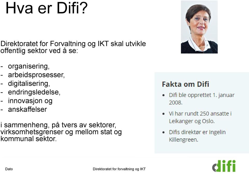 å se: - organisering, - arbeidsprosesser, - digitalisering, -