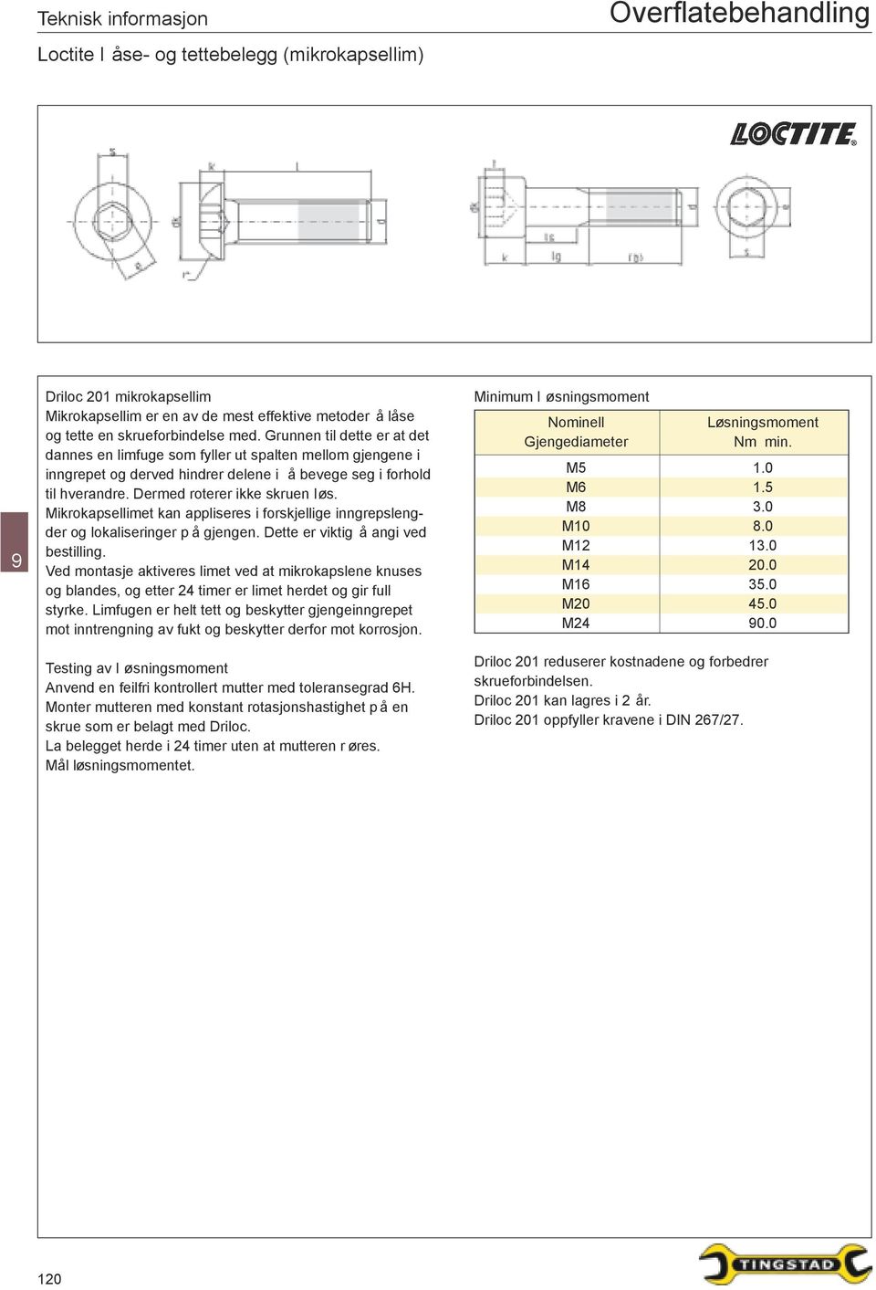 Mikrokapsellimet kan appliseres i forskjellige inngrepslengder og lokaliseringer p å gjengen. Dette er viktig å angi ved bestilling.