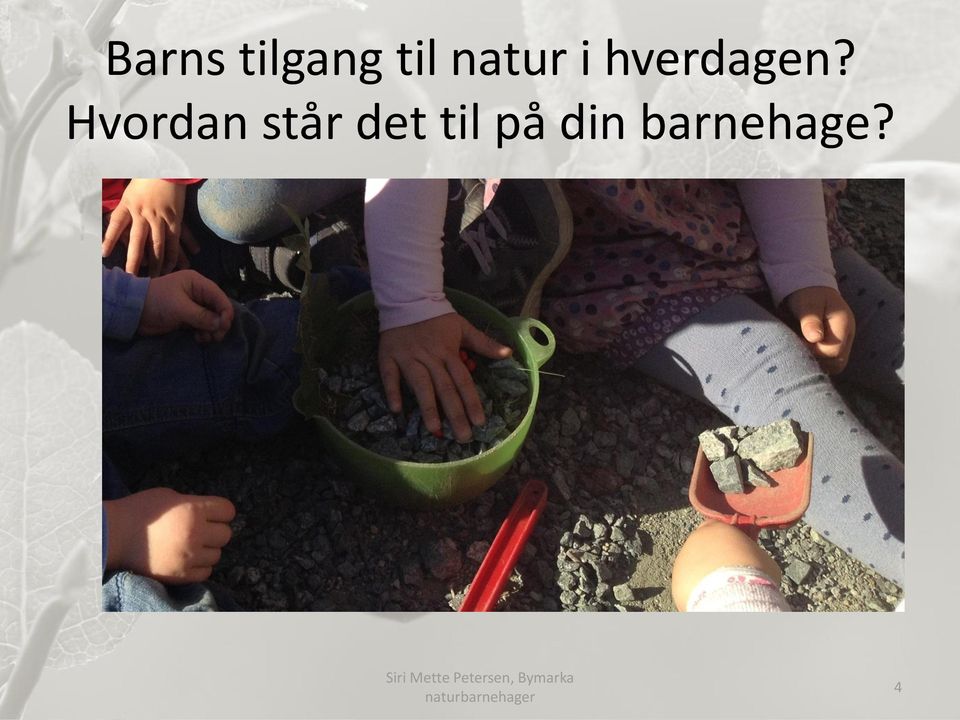 Hvordan står det