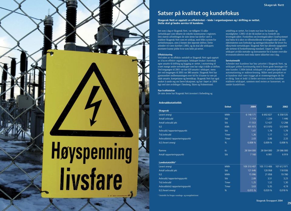 Den største utfordringen de siste årene har derfor vært å etablere Skagerak Nett som ett selskap, med felles system for nettinformasjon, uten å berøre den løpende driften.