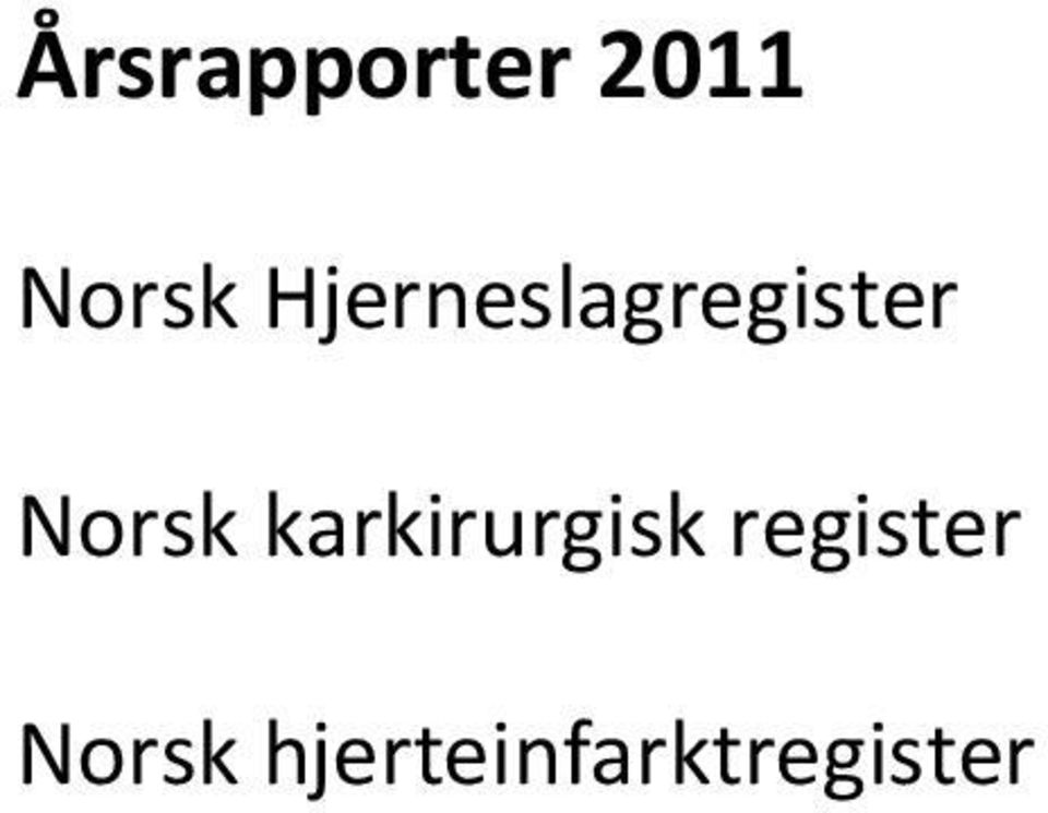 karkirurgisk register