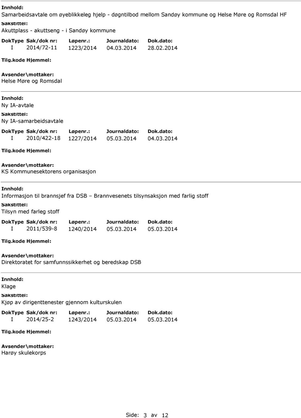 2014 Helse Møre og Romsdal Ny A-avtale Ny A-samarbeidsavtale 2010/422-18 1227/2014 KS Kommunesektorens organisasjon nformasjon til brannsjef