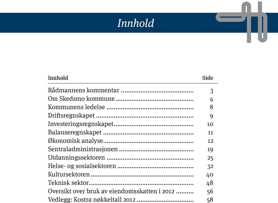 .. 19 Utdanningssektoren... 25 Helse- og sosialsektoren... 32 Kultursektoren... 4 Teknisk sektor.