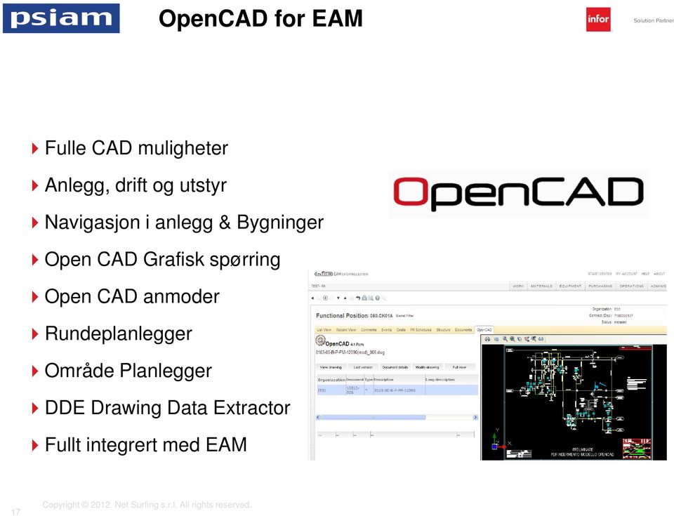 spørring Open CAD anmoder Rundeplanlegger Område