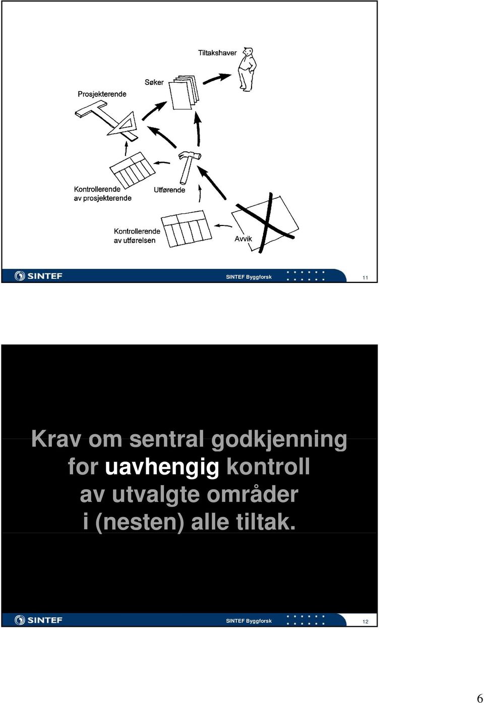 kontroll av utvalgte områder i